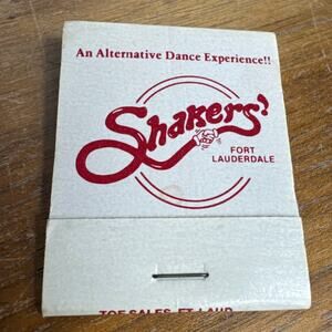 Vintage Fort Lauderdale Florida Shakers Club Matchbook Nightclub Bar FL Ephemera
